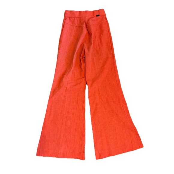 True Vintage Stuffed Brand Jeans Flare Leg Pants Orange 70's Mod - Picture 8 of 10